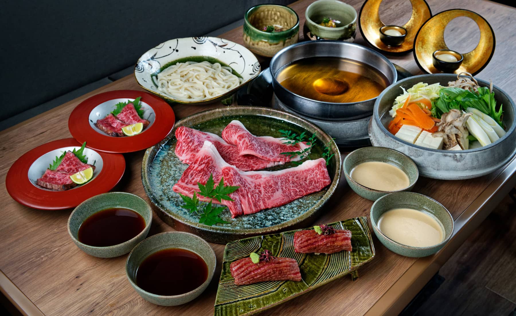 [Reservation Only Menu]Matsusaka Wagyu Shabu-Shabu Course ¥12,000(tax including ¥13,200)Appetizer/Matsusaka Roast Beef/