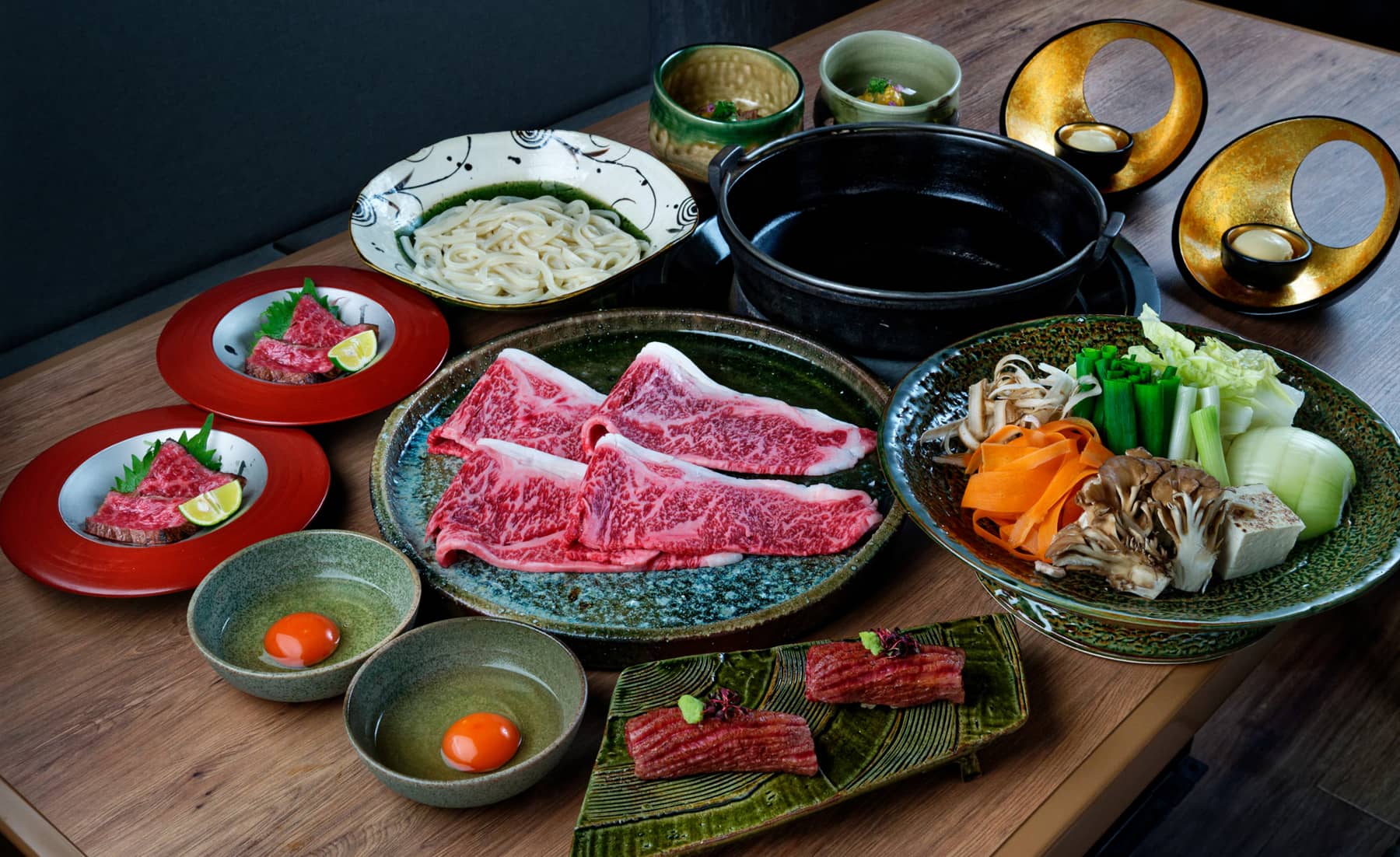 [Reservation Only Menu]Matsusaka Wagyu Sukiyaki Course ¥12,000(tax including ¥13,200)Appetizer/Matsusaka Roast Beef/